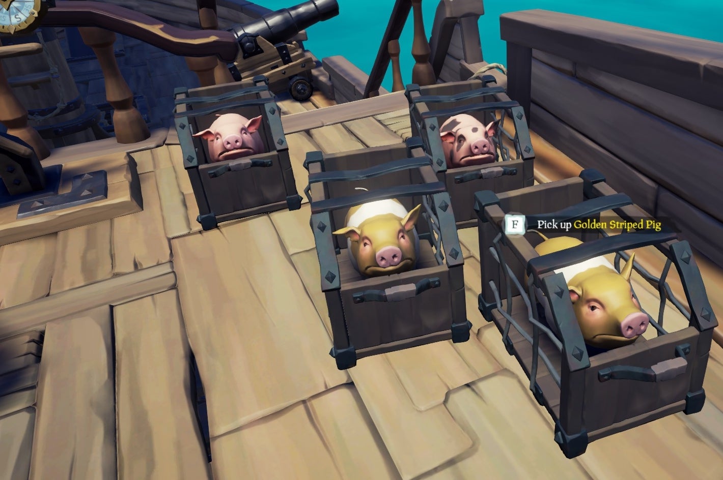 Sea of Thieves chicken, pig and snake locations how to find and catch